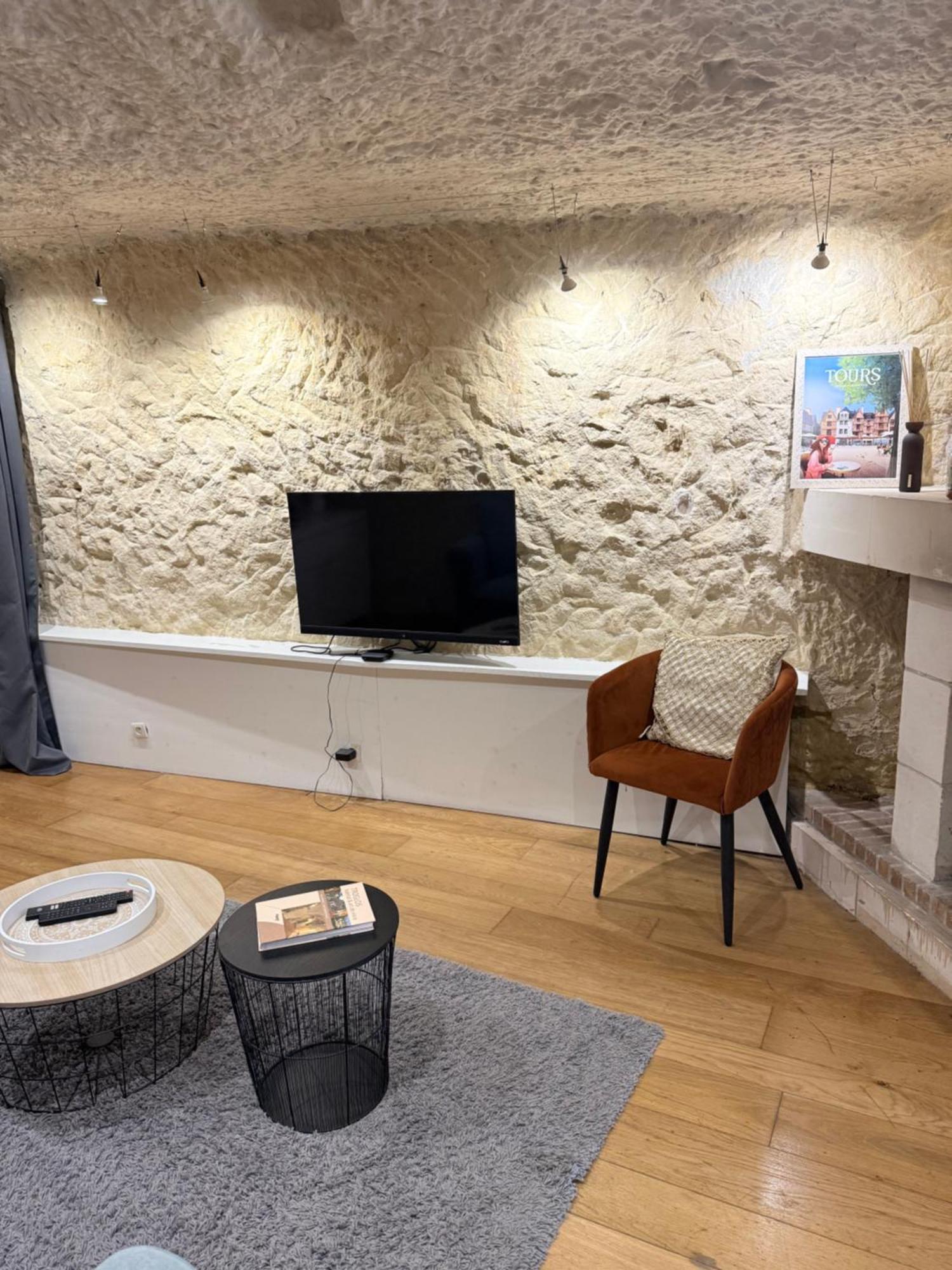 ヴーヴレTroglodyte Du Petit Coteauアパートメント エクステリア 写真